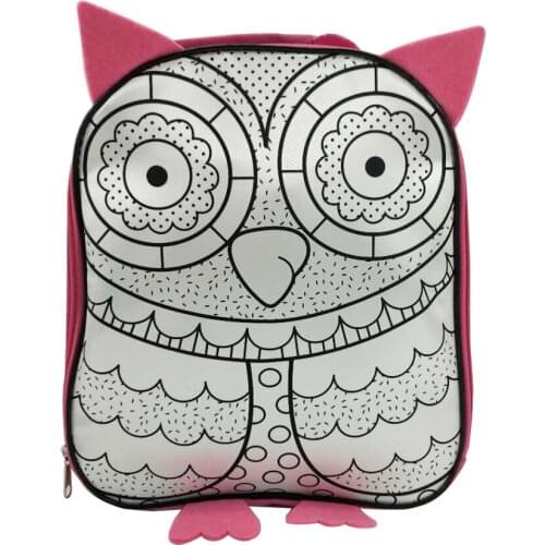 Cartoon Backpack Graffiti Schoolbag Childrens Lovely Schoolbag Kindergarten Schoolbag Childrens Gift Free Watercolor Pen