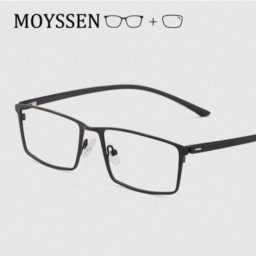 Mens Business Style Square Full Frame Eyewear Titanium Glasses Men Eyeglasses Computer Optical Prescription Myopia Glasses