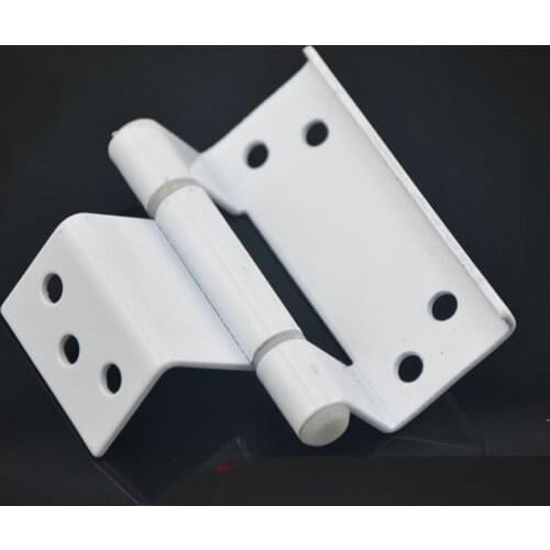 Plastic Steel Flat Open Door and Window Small Hinge Interior Fitting Accessory 6pcs
