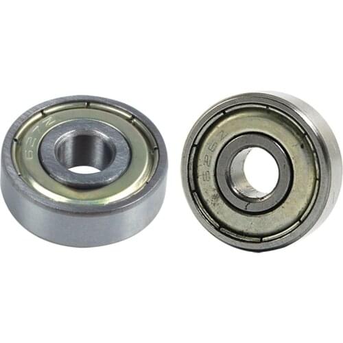 Silver Metal 627Z Deep Groove Ball Bearing Ball Bearing 7mm x 22mm x 8mm & 626Z Double Sealed Ball Bearings 6X19X6mm