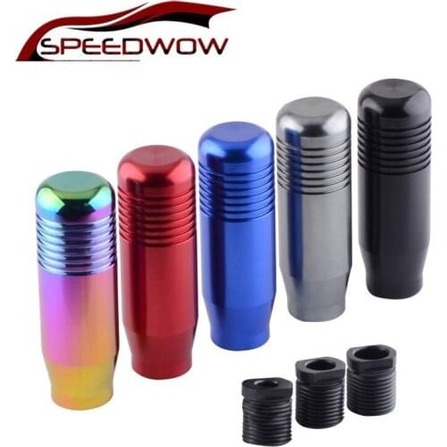 SPEEDWOW Car Syling Aluminum Gear Shift Knob MT Manual Transmission Shifter Lever Knob Gear M10x1.5 For Honda Acura Accord Civic