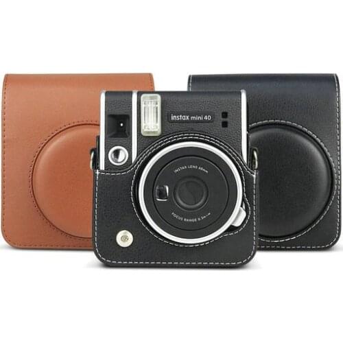 Camera Bag Camera Case PU Protector Cover Case with Shoulder Strap For Fujifilm Instax Mini40 cyl0708