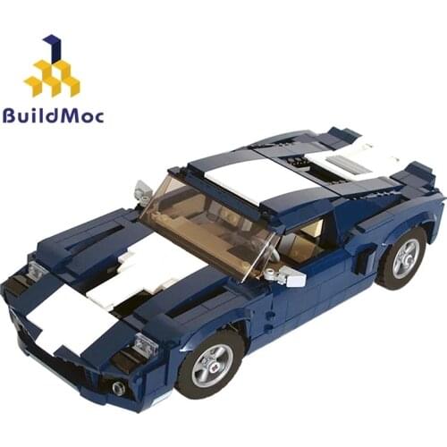 BuildMoc Technical Car Supercar MOC Speed Champions Super Sport Car City Racers Vehicle Building Blocks Bricks Technician Toys