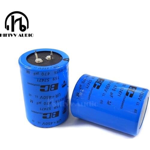 VISHAY-BC 159 470uf 450V BC for audio electrolytic capacitor hifi tube amplifier capacitors