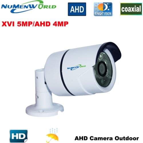 Waterproof 5.0MP AHD camera HD CCTV Security Bracket Camera 5MP 6 array IR LEDs Night Vision Analog Video camera Metal casing