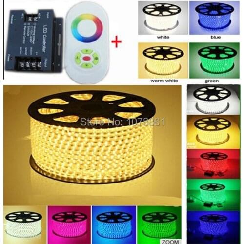 High Lumen Waterproof led ribbon 5050 RGB LED Strip flexible led strip ip66 smd 5050 rgb led strip+remote IR Touching controller