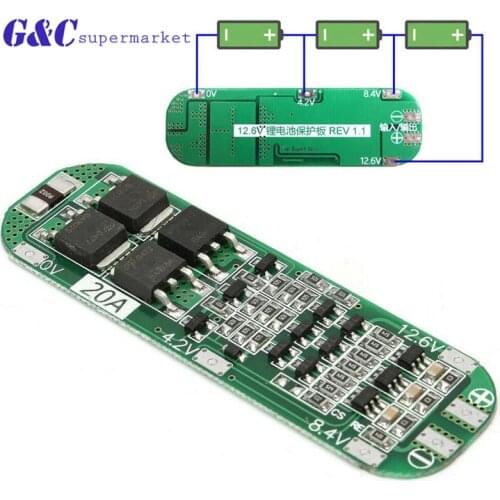 3S 20A Li-ion Lithium Battery 18650 Charger Protection Board PCB BMS 12.6V Cell Charging Protecting Module