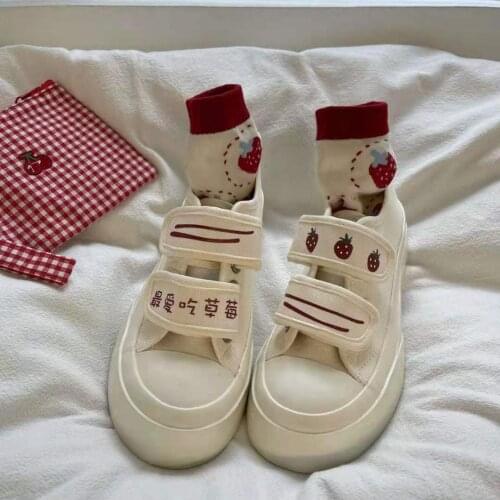 Womens Sneakers Sports Causal Shoes Kawaii Japanese Sweet Lolita Cute Girl Students Canvas Shoes Female 2021