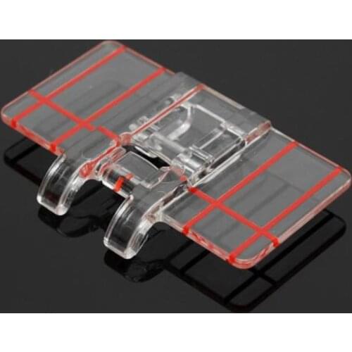 1pc Simple Mini Clear Plastic Parallel Stitch Foot Presser for Multifunction Domestic Sewing Machine Parallel Stitch Sewing Tool