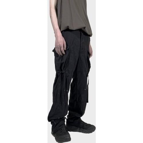 27-46 2021 Dj costume ds Mens clothing Hair Stylist Breathable tactical bandage Multi Pocket Pants plus size costumes