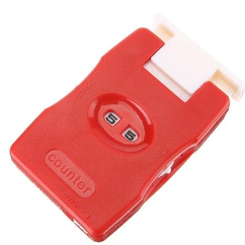 4x7cm Manual Counter Knitting Stitch Row Knitted Loops Recording Red Plastic Knitting Row Counter Handmade Sweater Accessorries