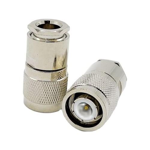 50-5 TNC connector for RG5 RG6 LMR300 RG304 cable TNC male RF coaxial connector 5pcs/lot