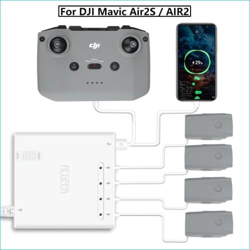 Drone Multi Battery Charger Mavic Air 2S Intelligent Fast Charging Hub AC 100-240V for DJI Mavic Air2S / AIR2 Flight Battery