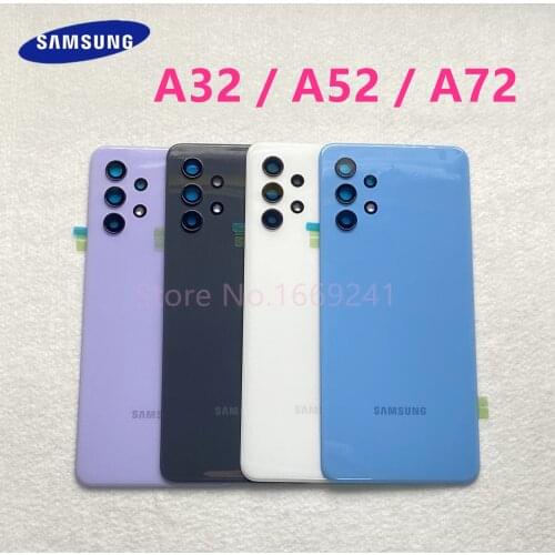 Battery Back Cover Door Rear Housing Case Replacement For Samsung Galaxy A32 A52 4G 5G Phone With Adhesive Sticker