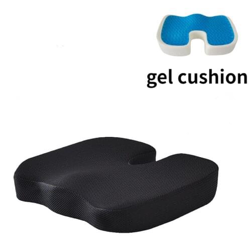 Seat Cushion Coccyx Orthopedic Memory Foam U Seat Massage Chair Cushion Pad Car U-Shape Seat Cushion gel Travel Breathable