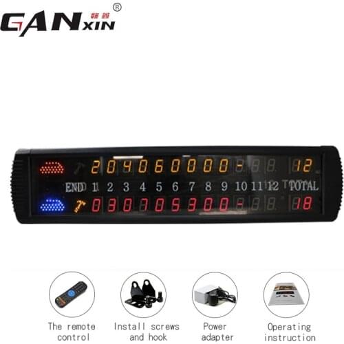 Ganxin for Automatically Curling Score Indicator Digital Led Display Curling Game Scoreboard