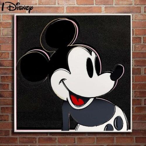 Disney Anime Canvas Painting Cute Mickey Mouse Graffiti Pop Art Poster Print On Wall Picture For Living Room Home Decor