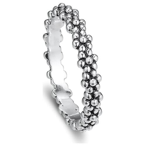 Ring of Daisies 100% 925 Sterling Silver Jewelry Free Shipping