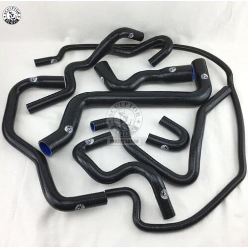 Silicone Radiator Hose KIT For Saab 9-5 9 5 1999-2001 (8Pcs) Red/Blue/Black