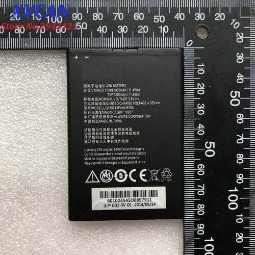 ZTE V5 MAX Battery Large Capacity 3000mAh Li-ion Battery Replacement for ZTE V5 MAX N958ST Li3830T43P4h835750