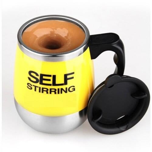 400ML Multifunctional Battery Electric Automatic Coffee Blender Cup Self Stirring Mug Automatic Electric Blender Stainless Steel