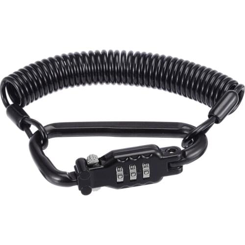 Motorcycle Accessories & Parts Universal Motorcycle Helmet Lock Helmet Combination Lock with T-Bar Black Mayitr