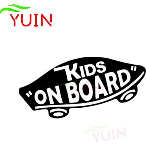 KIDS ON BOARD Baby on Board Warning Car Sticker Creative PVC Decorative Accessories Motorcycle Cool Cover Scratches Decal 18*7cm