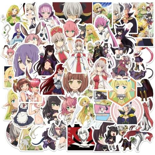 25/50PCS Japan Anime HOW NOT TO SUMMON A DEMON LORD Stickers for Kids Movie Moto Crapbook Phone Laptop Guiter Waterproof