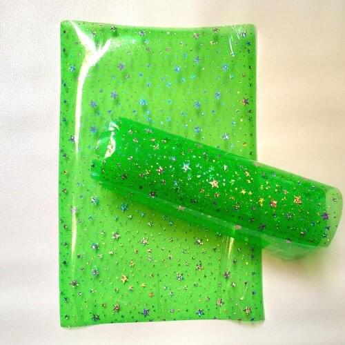 Transparent Holographic Vinyl Film for DIY Sewing Clothing Bag