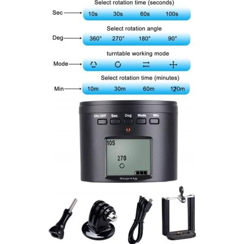 Suptig 360 Degrees Rotating Adjustable Time Lapse Stabilizer +Tripod adapter For Gopro Hero2018 hero6 5 4 3 For xiaomiYI SJ EKEN
