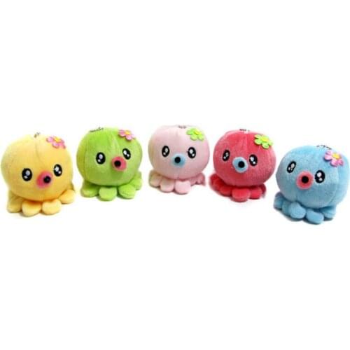 Super Cute Marine Animal Octopus Doll Key Bag Sucker Pendant Octopus Plush Toy Children And Adults Gifts