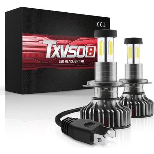 TXVSO8 2021 H7 Led Headlights Bulbs 30000LM 6000K 12V 9005/HB3 9006/HB4 9012/HIR2 H8/H9/H11 Diode Lamps 110W Luces Led Coche