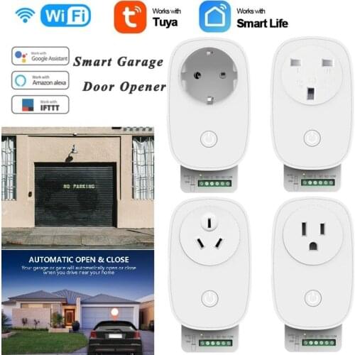 Tuya WIFI Smart Garage Door Opener Smart Home Garage Door Control Kit Smart Life APP Remote Control Work With Alexa Google Home