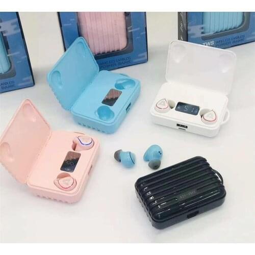 2020 TWS Bluetooth 5.0 Earphones 2000mAh Charging Box Wireless 9D Stereo Sports Earbuds Headsets With Microphone