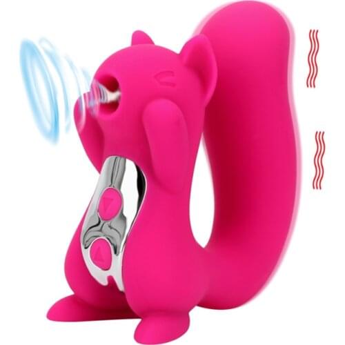 Squirrel Shape Sucking Vibrators For Women Tongue Licking Clitoris Stimulator Nipple Vagina Sucker Masturbator Sex Toys Shop