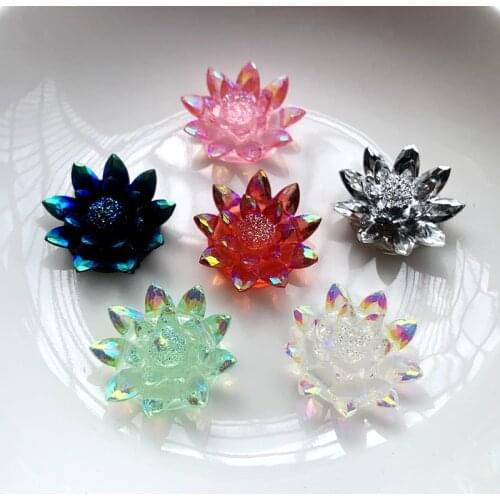 10PCS Crystal Decal Resin Rhinestone DIY Accessories flat back resin flatback embellishments crafts
