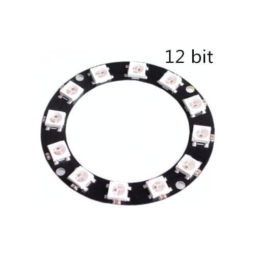 12 channel WS2812 WS2812B WS 2811 5050 RGB LED Lamp Panel Module 12Bit Rainbow LED Precise