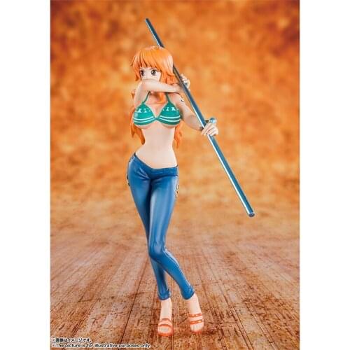 15cm BANDAI ONE PIECE Figuarts zero Nami Monkey D. Luffy Anime characters Action PVC Collection Model Toy Anime Figure Toys For