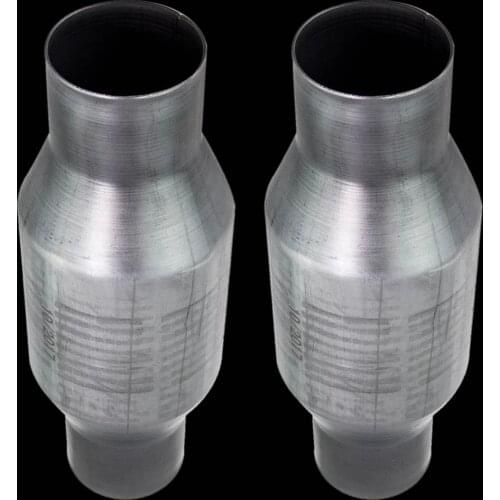 2 Pieces 2.5 inches Vehicles Catalytic Converter High Flow 410250 Replaces