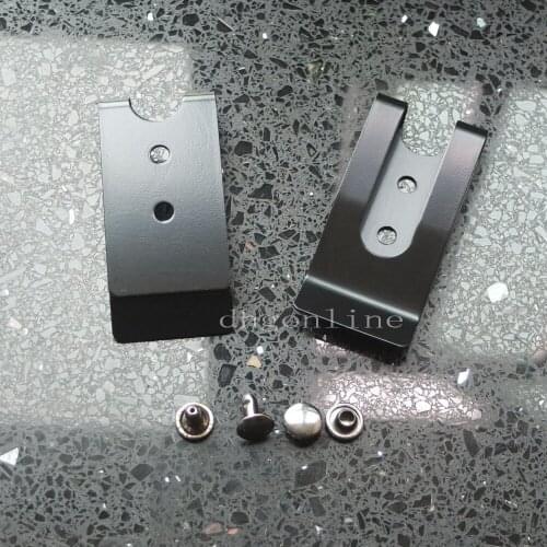 25 Pcs 54x25mm Belt Holster Clip Clasp Spring Hook Cap stud Buckles Keyring Hardware Black