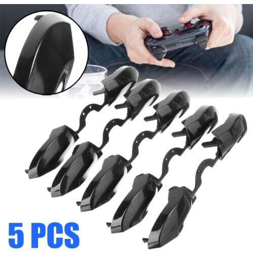 5Pcs/set Game Handle Bumper LB RB Trigger Button Black Plastic For X-box One Elite Controller Replacement Accessories
