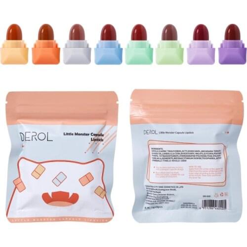 8-Color Mini Cute Candy Matte Lipstick SET Nonstick Cup Velvet Matte Easy To Color Velvet Lips Stick Makeup Cosmetic TSLM1