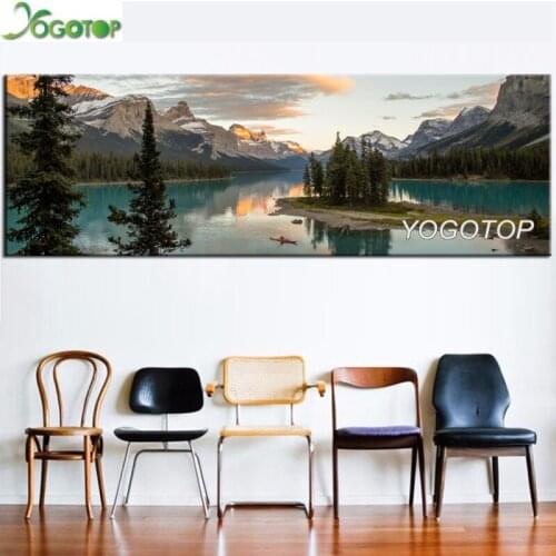 Large size diy 5d diamond mazayka natural landscape waterfall diamond painting full drill animals embroidery rhinestone YY2162