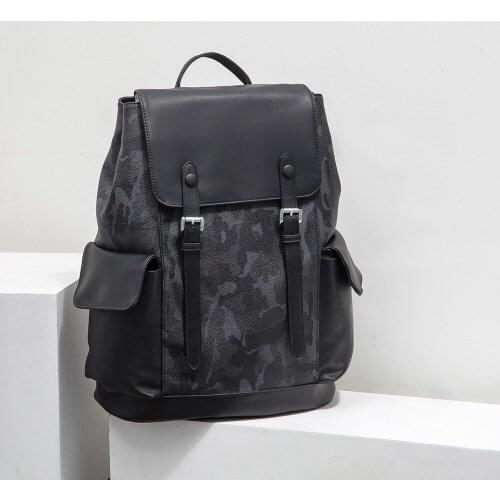 Tide brand mens backpack new fashion trend Korean leisure large-capacity backpack student school bag