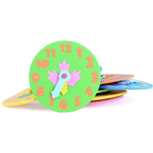 EVA foam board clock puzzle childrens toys watch learning Christmas gifts