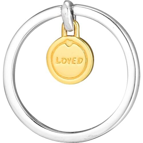 CKK Silver 925 Jewelry Medallion of Love Shine Rings For Women Anniversary Gift Sterling Silver Original Ring