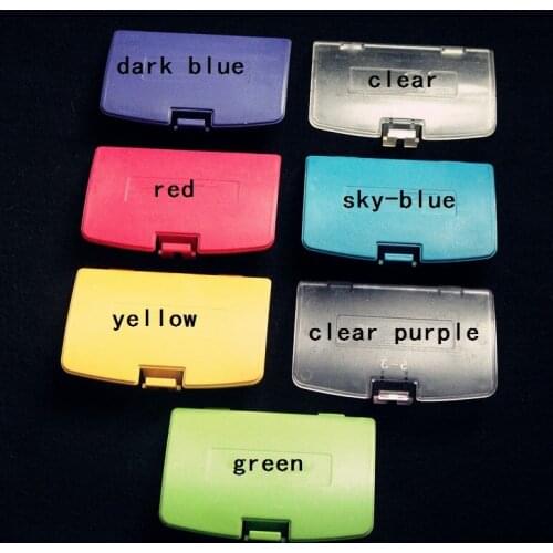 FZQWEG 200 pcs Mix Color Battery Case For Gameboy COLOR GBC Battery Cover Lid Door For GBC OEM Game Consoles
