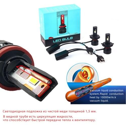 Jexito High Power F3 45W 10000LM Auto Bulb Car Headlamp G-XP 12V Auto Lamp 6500K H11 LED Bulb Fog Light For Car