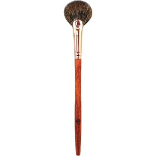 K53 Professional Handmade Makeup Brush Soft Squirrel Goat Hair Fan Shape Small Highlighter Brush Rosewood Handle Make Up Brushes