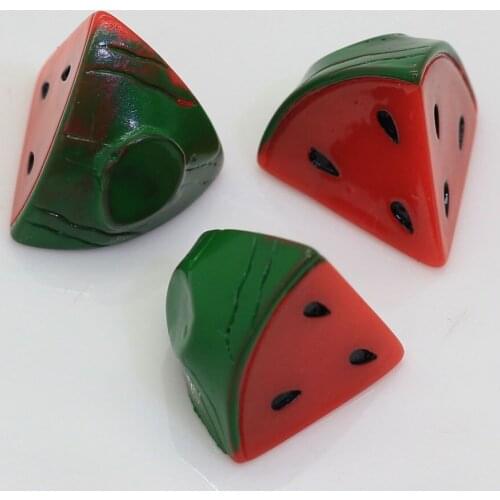 100/50pcs20*20*16MM Newest 3D Simulation Watermelon Block Resin Cabochons For Handmade Earrings Key Chain Accessories Jewelry